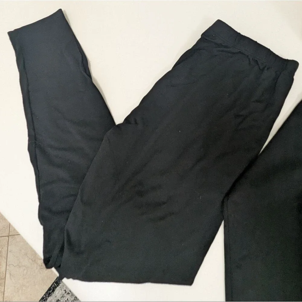 Black Winter Long John's 2 Piece Set 32° Heat XL Unisex Winter Layer